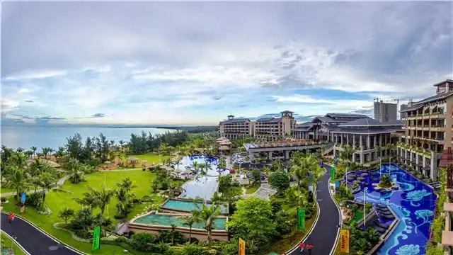 临高海南碧桂园金沙滩温泉酒店1晚 双人自助早餐 双人观海温泉门票