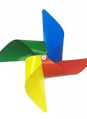 户外七彩大 小风车旋转悬挂幼儿园景区装饰儿童塑料玩具地推风车