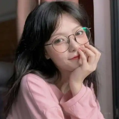 念七眼镜控斯文女生头像