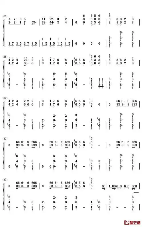 how you like that钢琴简谱-数字双手-blackpink2