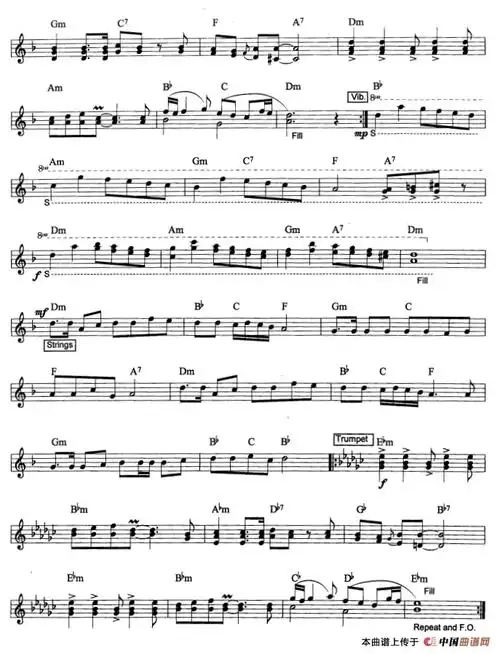 星星点灯爵士乐版电子琴谱