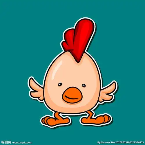 小鸡插画图片