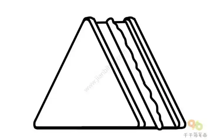 简笔画生活用品三角形