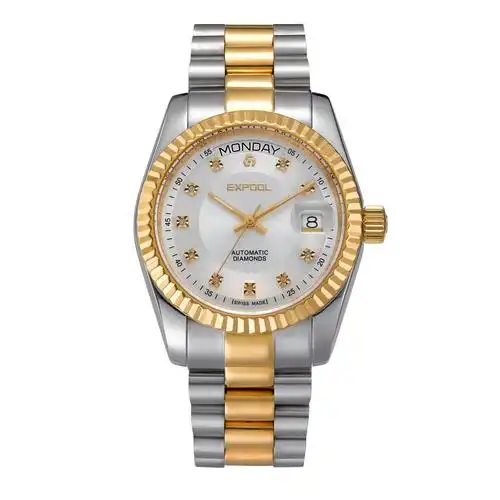 expool 依保路 瑞士 依保路流光系列真钻自动机械男表 eg-83.11.
