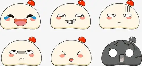 卡通糯米团子网络表情