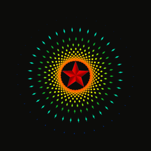 练习制作光芒闪烁的五角星