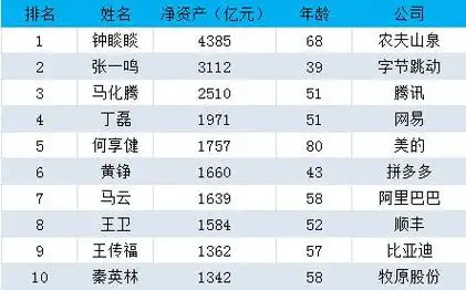 bb平台2023年中国富豪排行榜:马云仅排第七第一_贝博bb平台德甲狼堡