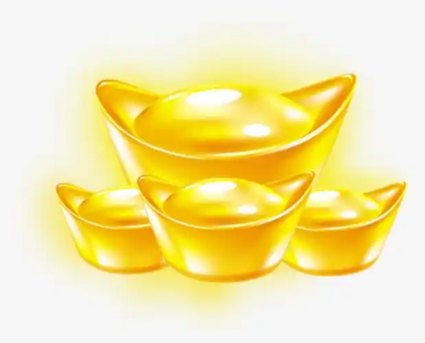 金光闪闪的金元宝高清免抠图
