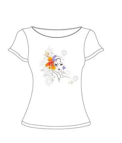 儿童简笔画t恤女士t恤衫的简笔画手绘t恤图案素材人物简笔画图案大全