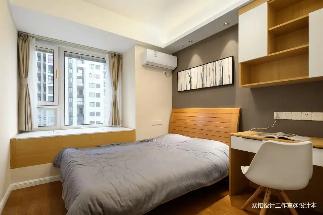 80后北欧风次卧设计图 – 设计本装修效果图