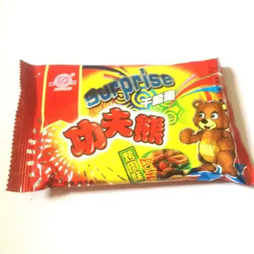 和统功夫熊干脆面烤肉味80后经典休闲零食番茄牛肉味即食方便.