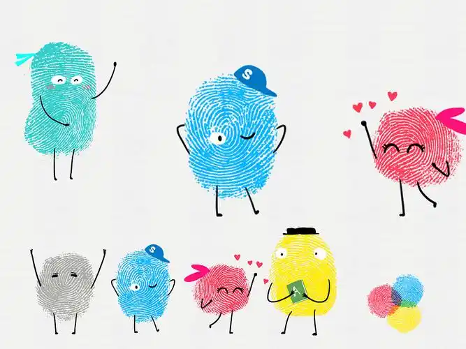 指纹小人角色设计