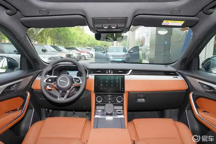 【捷豹f-pace2021款250ps r-dynamic s内饰全景正拍汽车图片-汽车图片