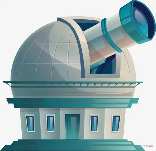 卡通天文台矢量图下载