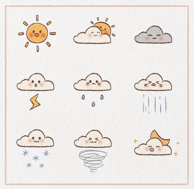 95天气系列|简笔画
