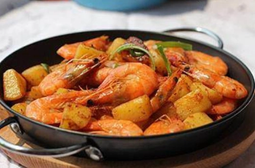 干锅虾的做法