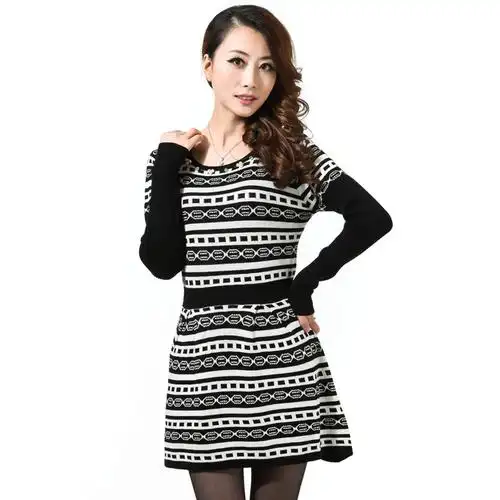 正品哥弟女士毛衣羊绒衫女式羊毛衫冬装新款裙子时尚品牌女装冬裙