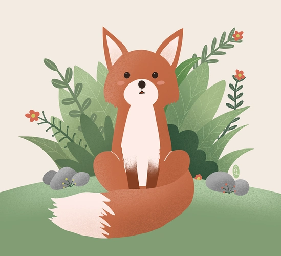 小狐狸02|插画|创作习作|沙粒娃_原创作品-站酷zcool