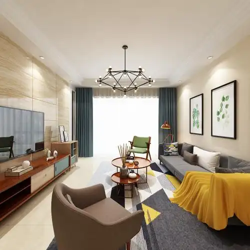 旭日爱上城四区109平方现代简约风格效果图