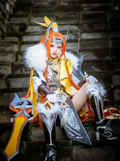 王者荣耀花木兰cos:执长缨,此生同,争霸皇权划封侯