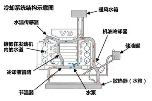 有它,当心爱车"开锅"  放完水后先将防冻液由水箱(散热器)的水管加入