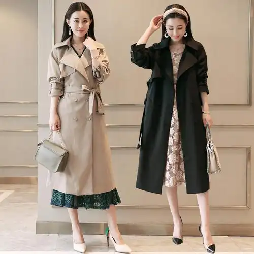 薄款外套女中长款韩版女士新品春季150cm矮xs小个子中长款风衣潮