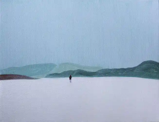 极简主义萨拉路吉油画作品欣赏