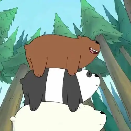 巨热门动漫男生女生头像,熊熊三剑客