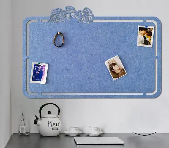 软木板自粘毛毡板照片墙幼儿园主题作品展示墙公告栏留言背景墙贴 浅