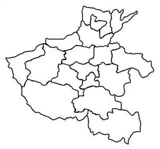 河南省地图简笔画