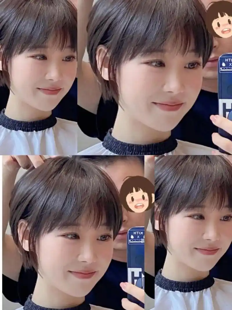 超韩系洋气的女生短发发型8215真的很减龄哦～ 短发发型依然还是