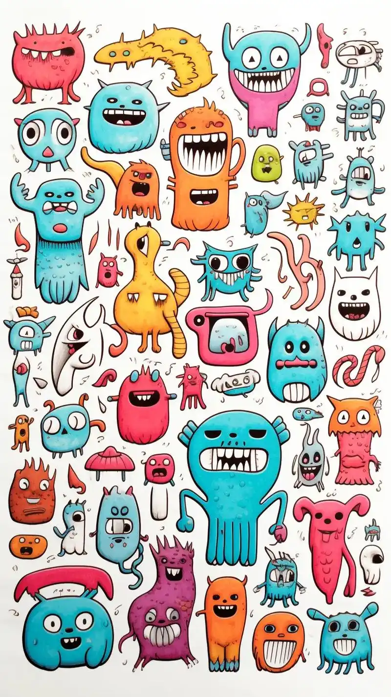 可爱的怪物集锦.关键字prompt参考  order. kn - 抖音