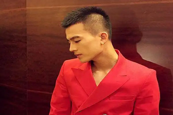 潮男短发寸头图片头顶发丝向上翻转的造型打理