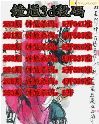 牛彩网22年256期福彩3d杀码图杀13