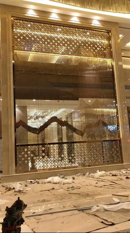 清远镜面不锈钢屏风欢迎来图定制