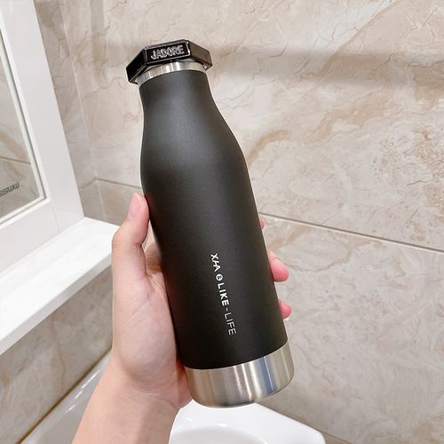 纯色304不锈钢保温杯男女士迷你便携旅行水杯学生简约原宿ins杯子