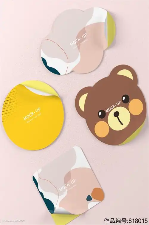 3d可爱动物贴纸不干胶