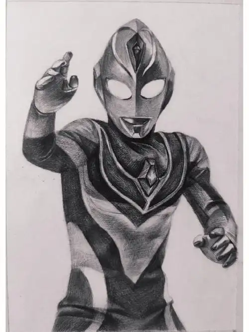 素描戴拿奥特曼戴拿奥特曼别称宇宙街溜子在光芒中出现的新的光之巨人