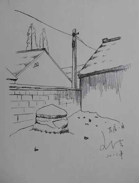 风景简笔画速写 简笔画图片大全-普车都