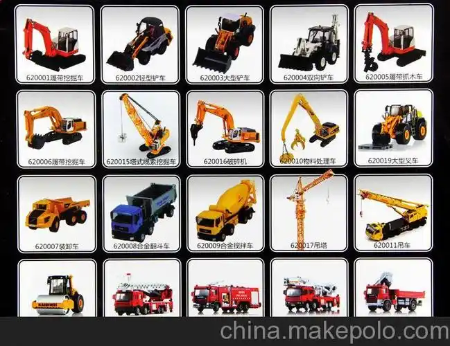 批发 奥达 凯迪威 合金工程车消防车运输车系列 全套23款图片大全