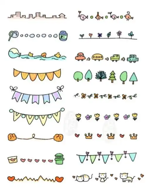 装饰简笔画装饰简笔画点缀