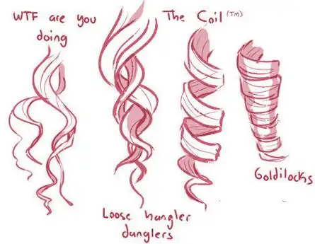 一波卷发的画法教程#绘画参考##发型