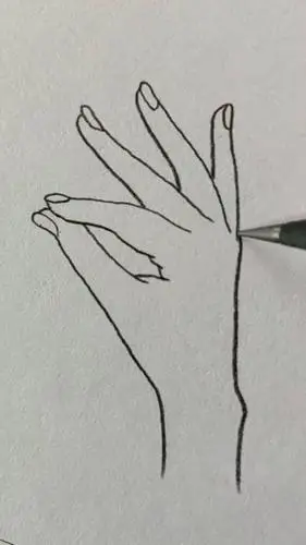 幼儿简笔画纤纤细手应该怎么画