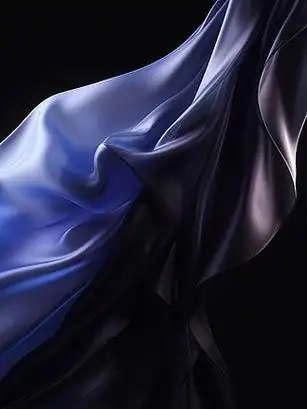 蓝色丝绸质感丝滑流畅渐变高级奢华简约背景