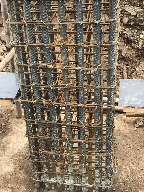 独立柱钢筋加工及绑扎