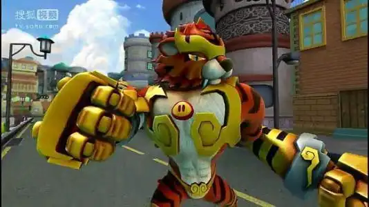 画铁拳虎猪猪侠简笔画