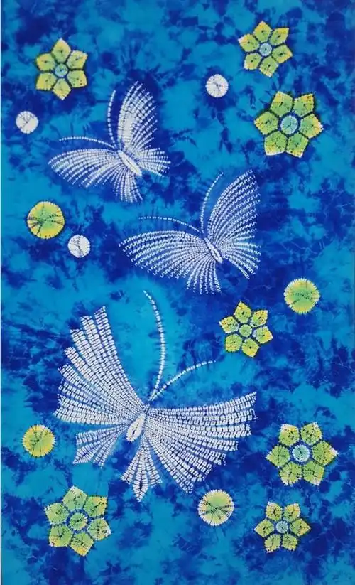 自贡扎染作品获大奖