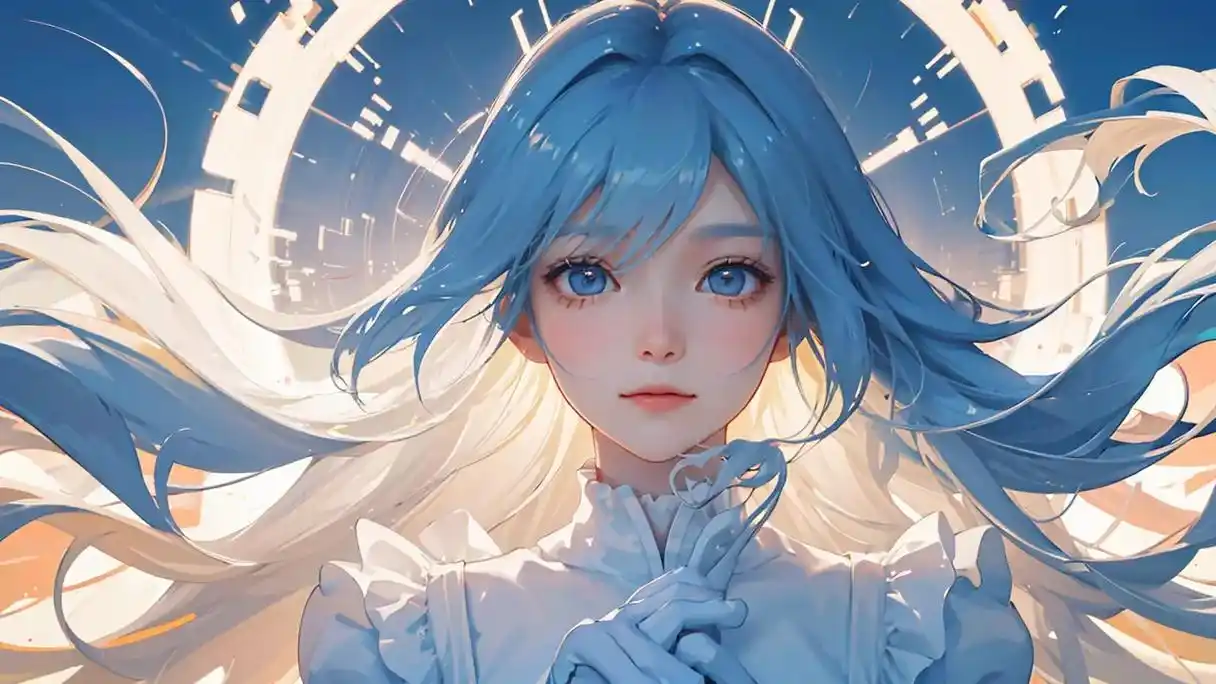 云中的女孩.#二次元 #动漫美图 #ai二次元 #壁纸 #插 - 抖音