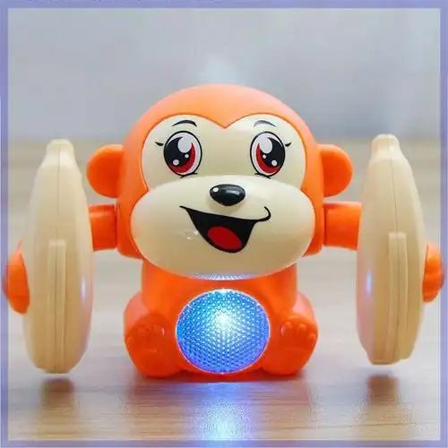 翻跟头猴子电动抖音宝宝翻斗猴音乐女孩婴儿玩具有声会动的翻滚猴