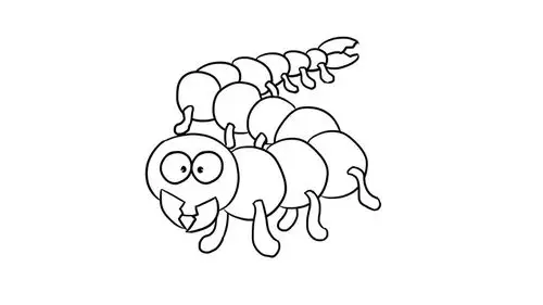 蜈蚣怎么画